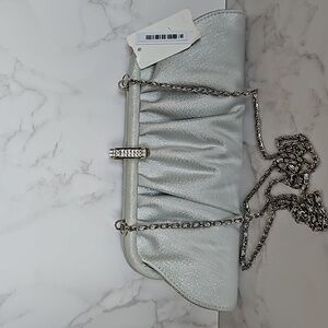 Carlo Fellini Silver Clutch/Crossbody